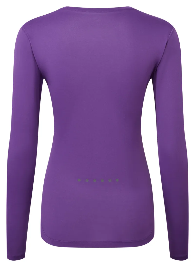 Ronhill Core Long Sleeve Tee Womens in Regal Purple/Acid-1