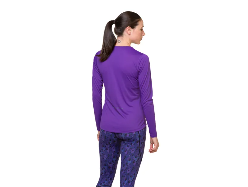 Ronhill Core Long Sleeve Tee Womens in Regal Purple/Acid-2