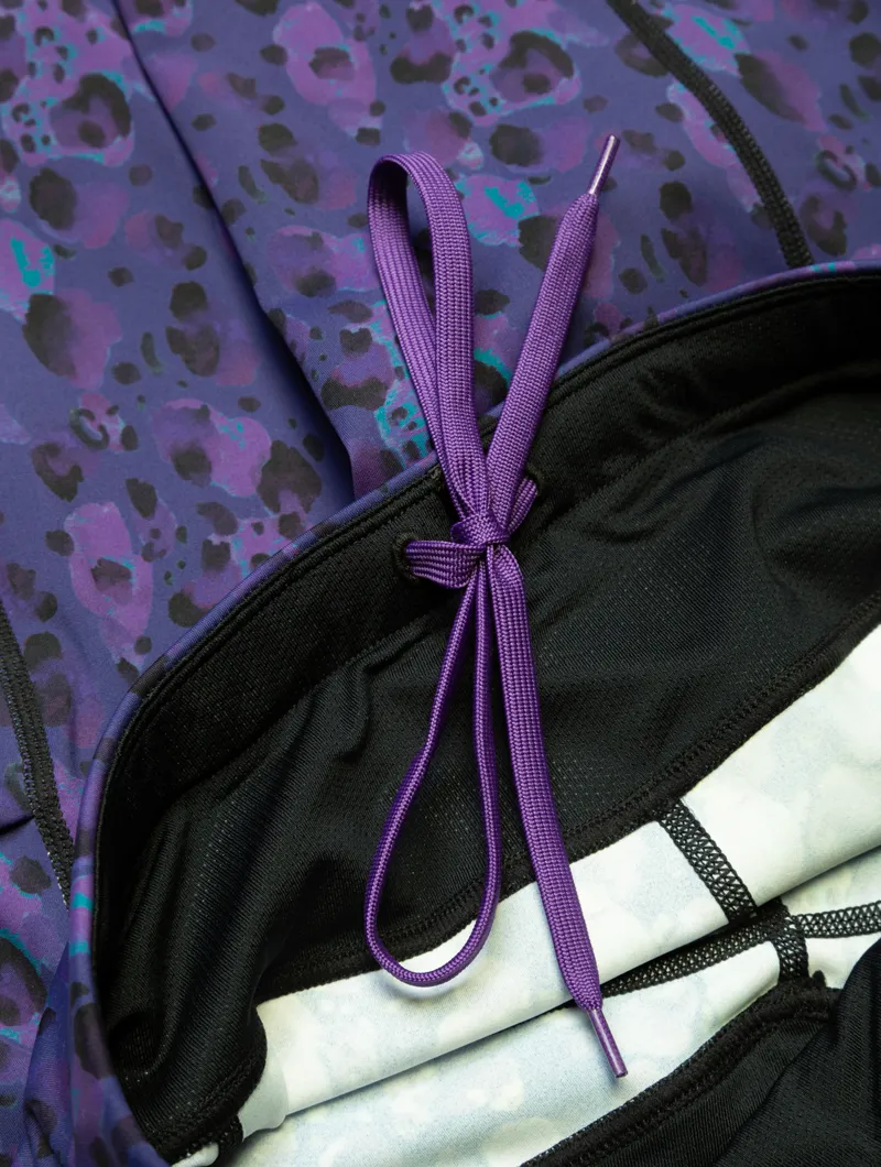 Ronhill Tech Crop Tight Womens in Purple Leopard-5