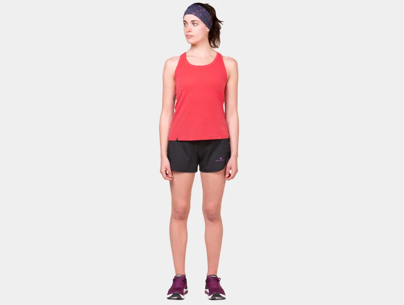 Ronhill Tech 4.5 Inch Short Womens in Black/Razzmatazz-8