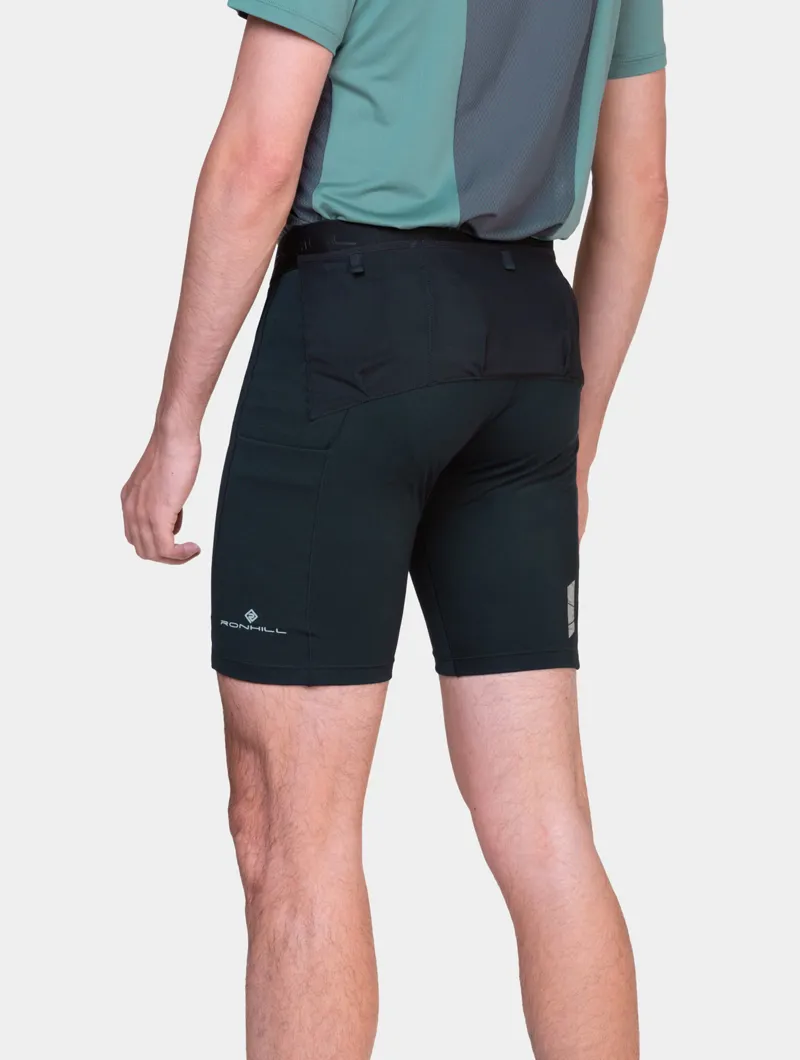 Ronhill Tech All-Terrain 8 Inch Stretch Short Mens in All Black-2