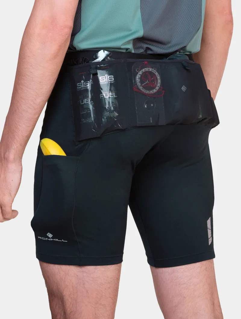 Ronhill Tech All-Terrain 8 Inch Stretch Short Mens in All Black-4