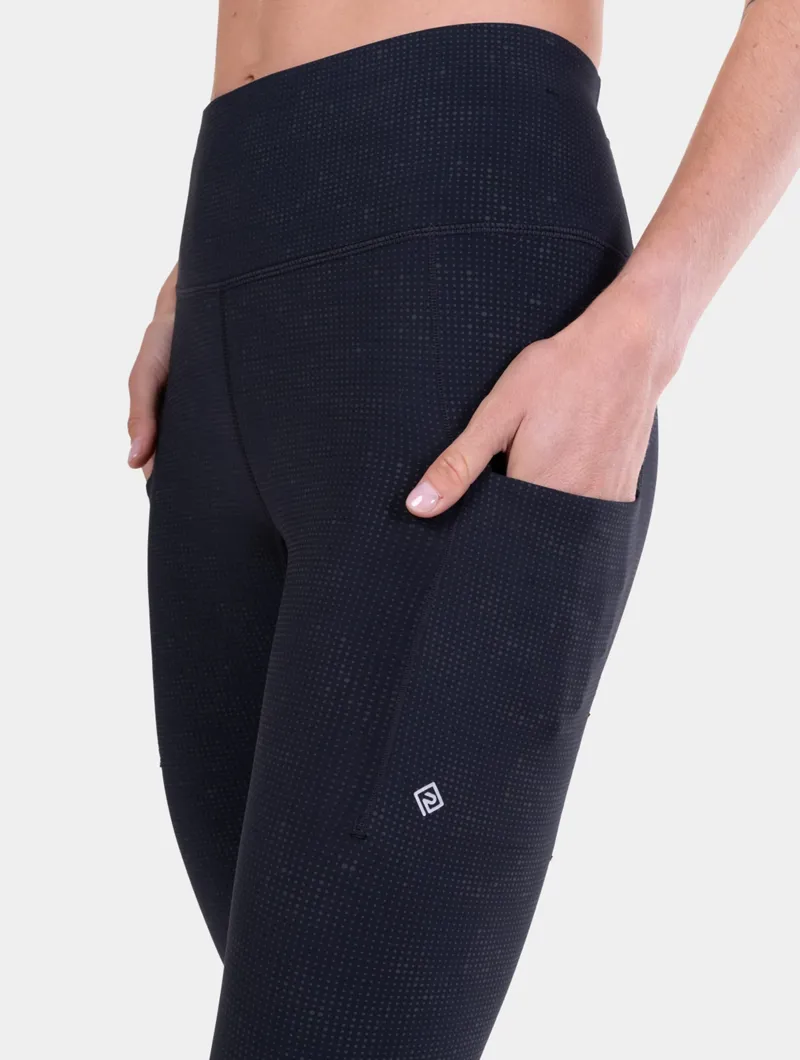 Ronhill Women's Tech Reflect Lux Tights in Black/Reflect-8