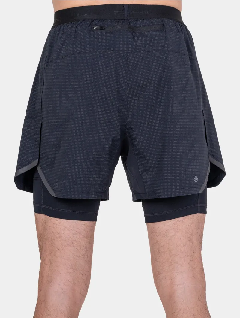 Ronhill Mens Tech Reflect Lux 5 Inch 2 in 1 Shorts in Black/Reflect-8