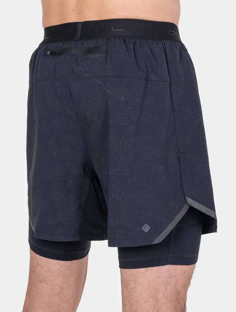 Ronhill Mens Tech Reflect Lux 5 Inch 2 in 1 Shorts in Black/Reflect-9