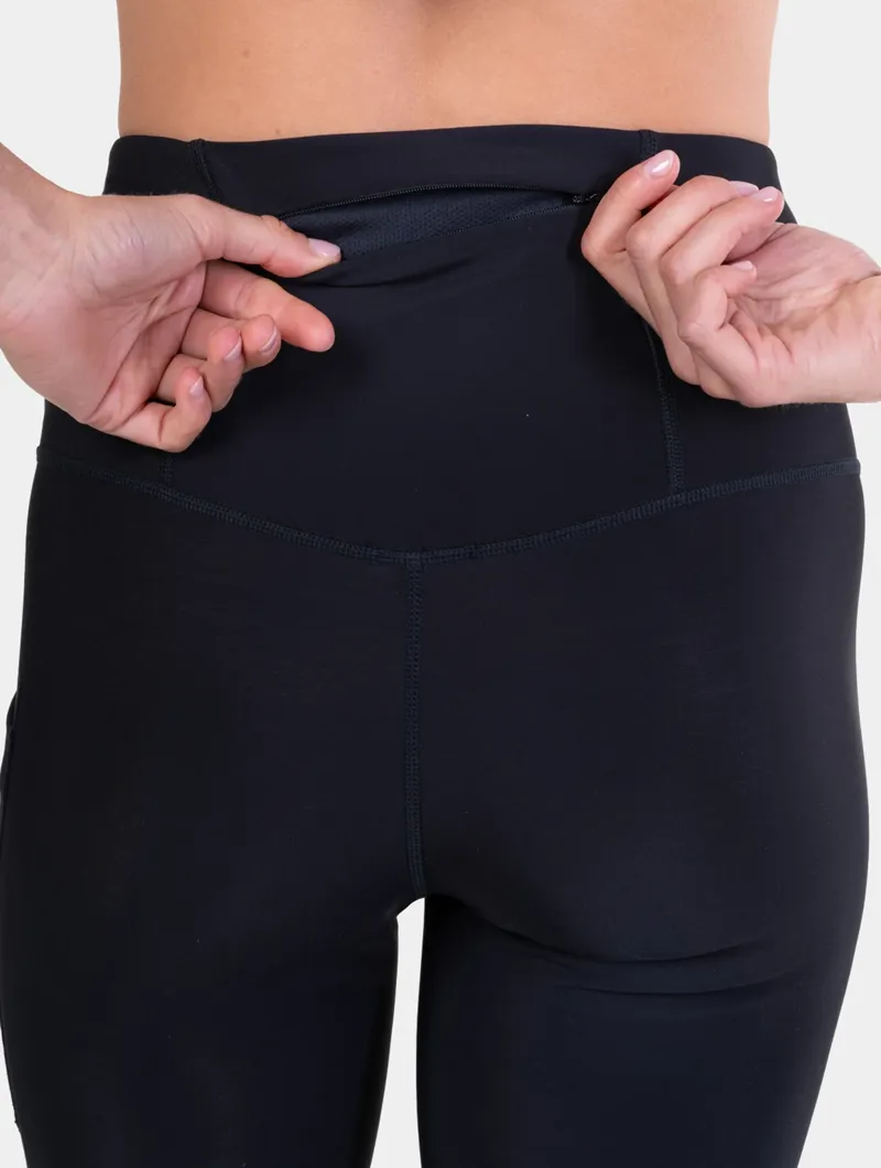 Ronhill Tech Wind Block Tights Womens in All Black-5
