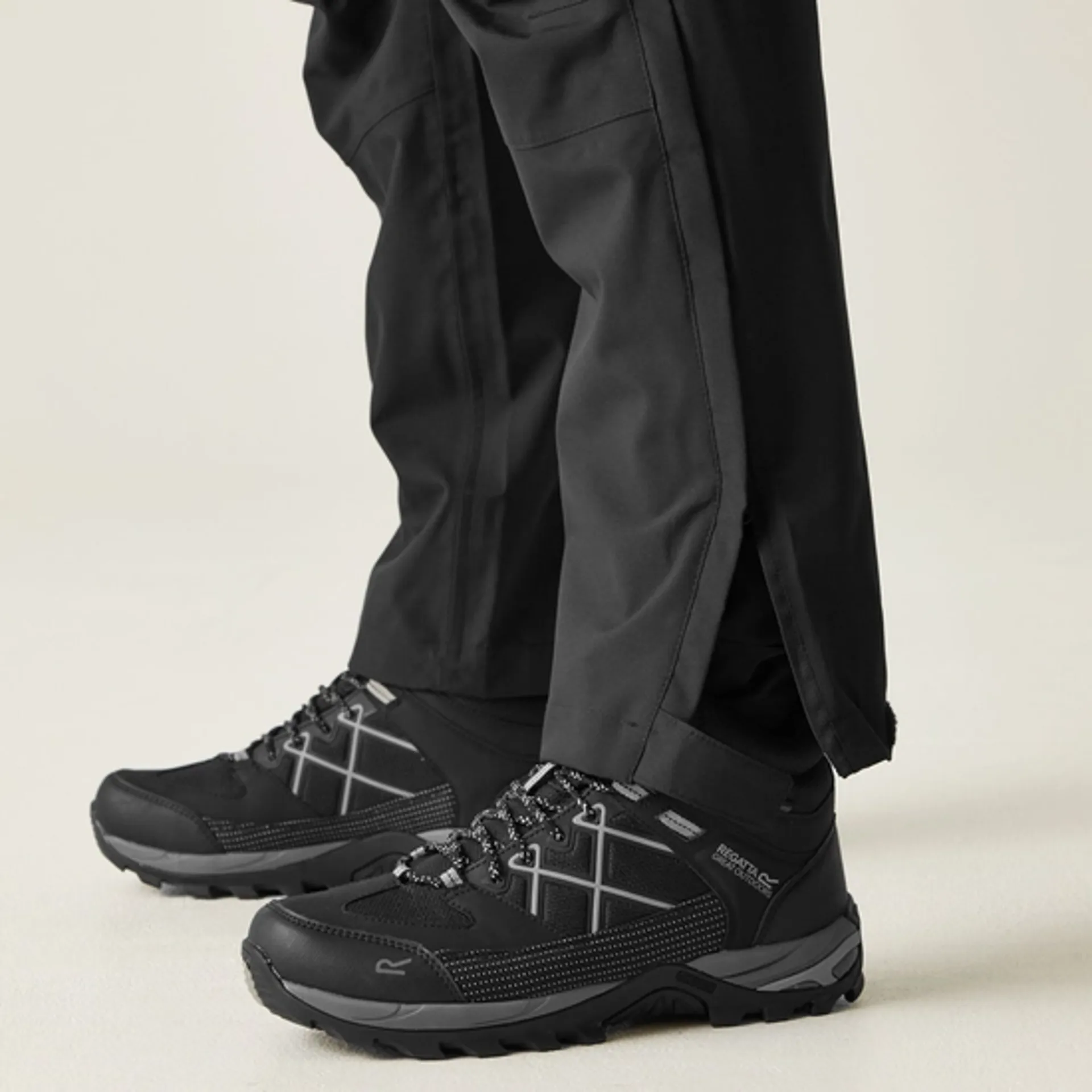 Regatta Packaway Jacket Trousers Waterproof Windproof Black or Navy Regatta Packaway Jacket Trousers Waterproof Windproof Black or Navy