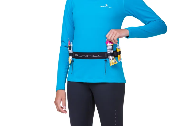 Ronhill Race Number Belt in All Black-3