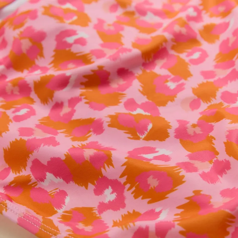 Regatta Katrisse Swimming Costume Kids in Orange Peel Leopard-6