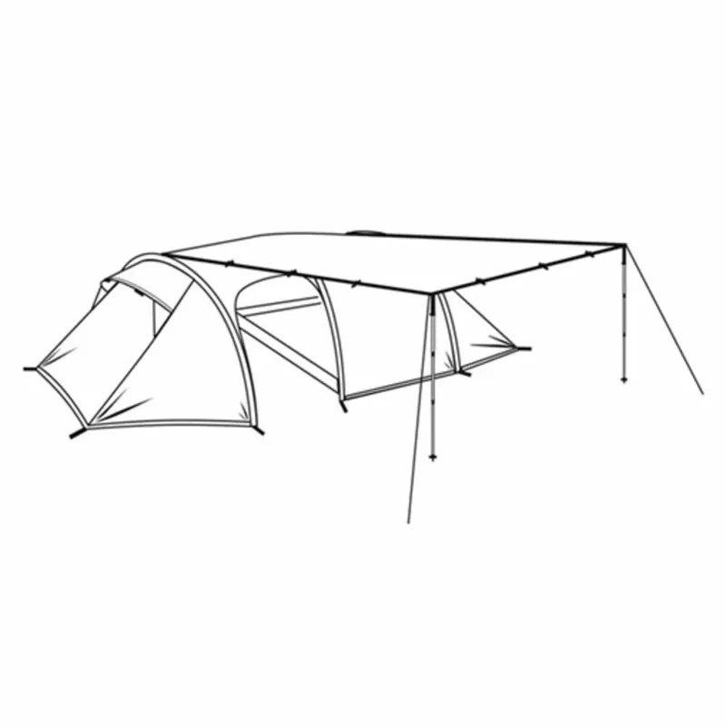Robens Tarp 3x3m Expert in Green-5