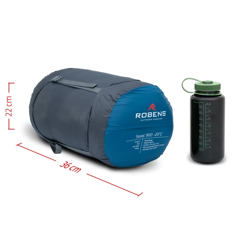 Robens Serac 900 -20C Regular Sleeping Bag in Blue-6