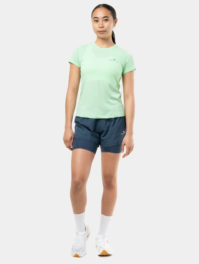 Ronhill Core Short Sleeve Tee Womens in Seafoam/Laurel-4