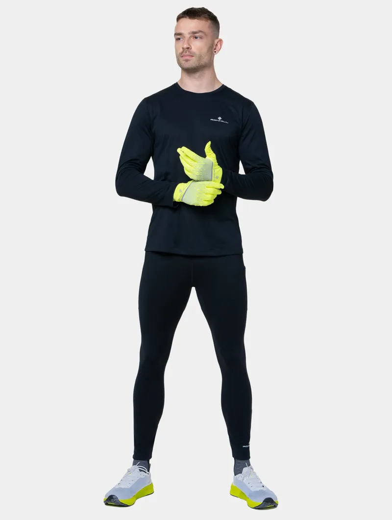 Ronhill Reflect Glove in Fluo Yellow/Reflect-4