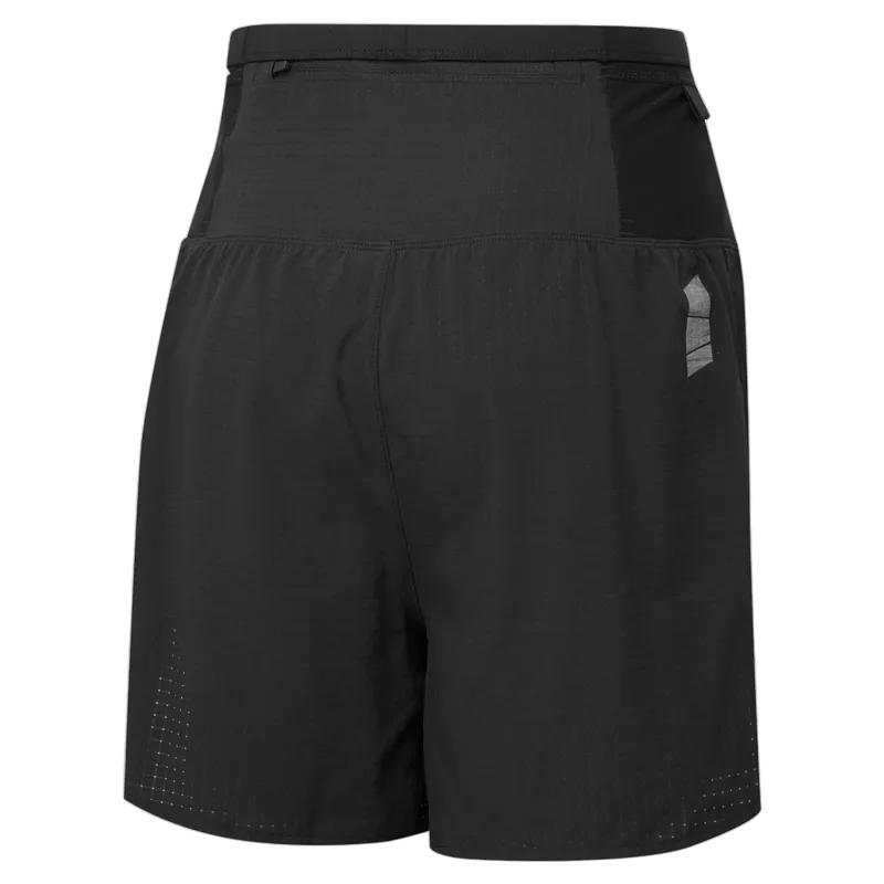 Ronhill Tech All Terrain 5 inch Twin Short Womens in All Black-1