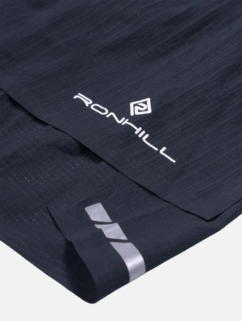 Ronhill Tech All Terrain 5 inch Twin Short Womens in All Black-2