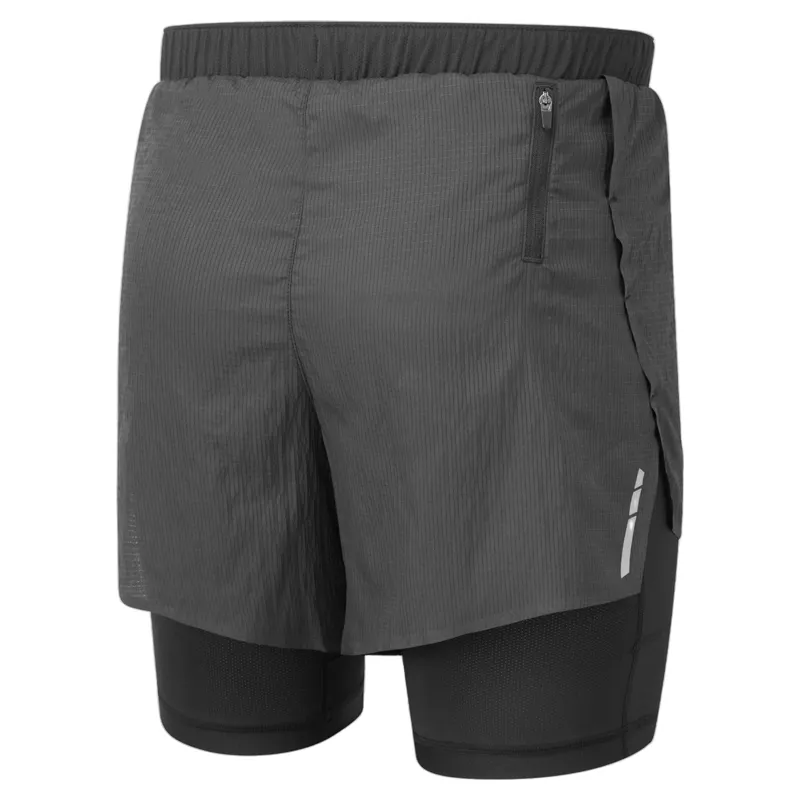 Ronhill Tech Race Twin Short Men's in All Black-1