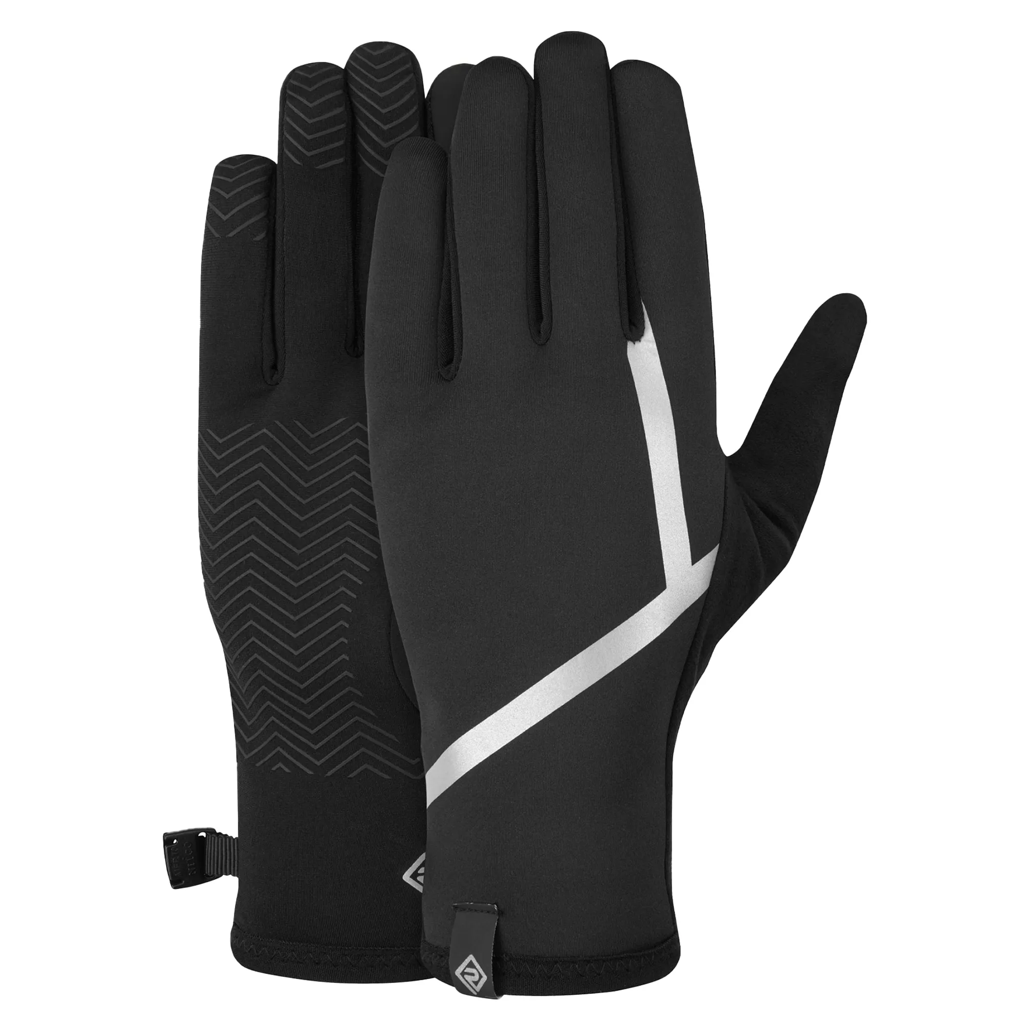 Ronhill Wind-Block Flip Handschuhe Unisex - Schwarz, In Größe M