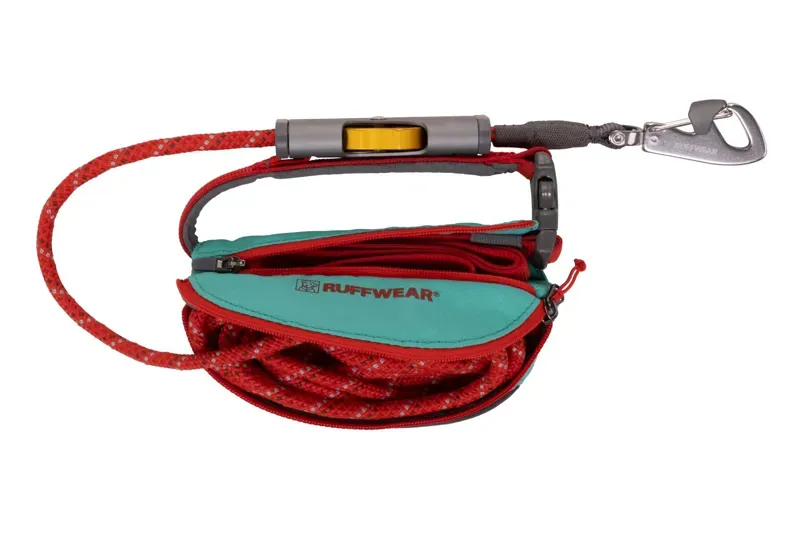 Ruffwear Hitch Hiker Leash in Aurora Teal-6