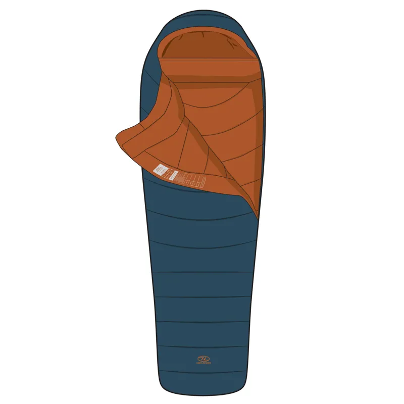 Highlander Rayet 250 Sleeping Bag in Deep Blue-1
