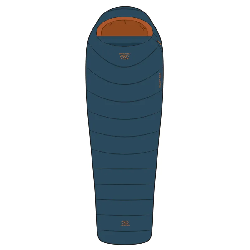 Highlander Rayet 250 Sleeping Bag in Deep Blue