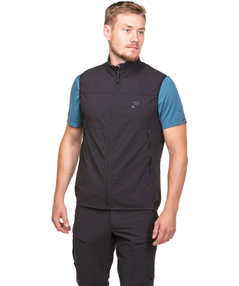 Sprayway Hallin Vest Wind Resistant Mens in Black-5