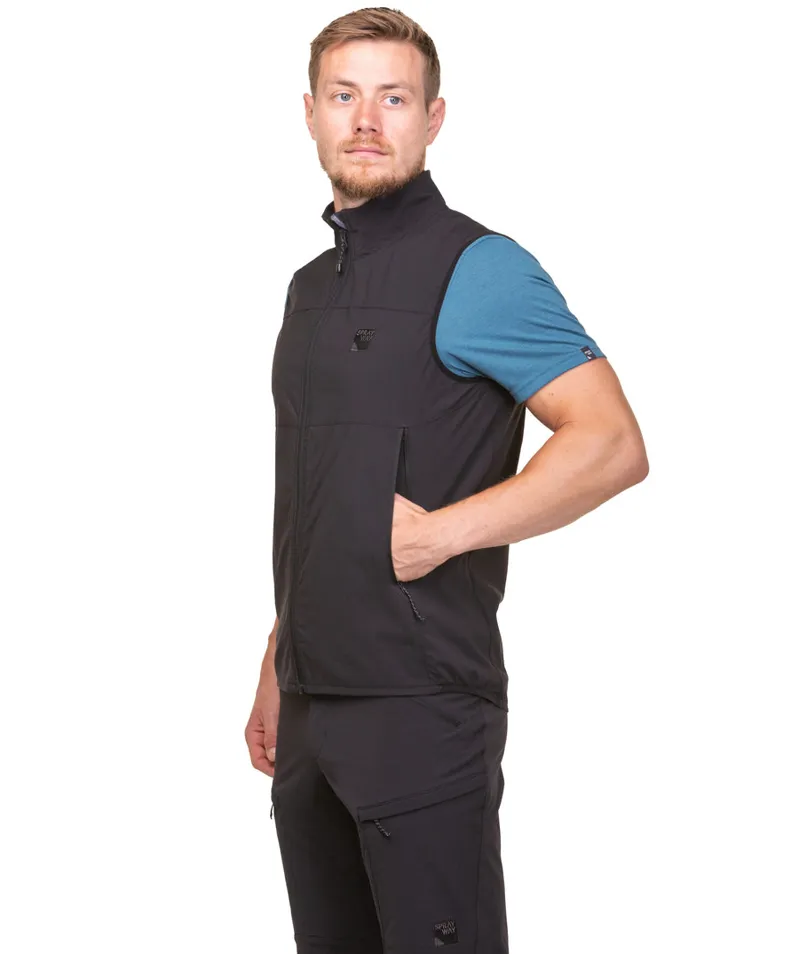 Sprayway Hallin Vest Wind Resistant Mens in Black-6