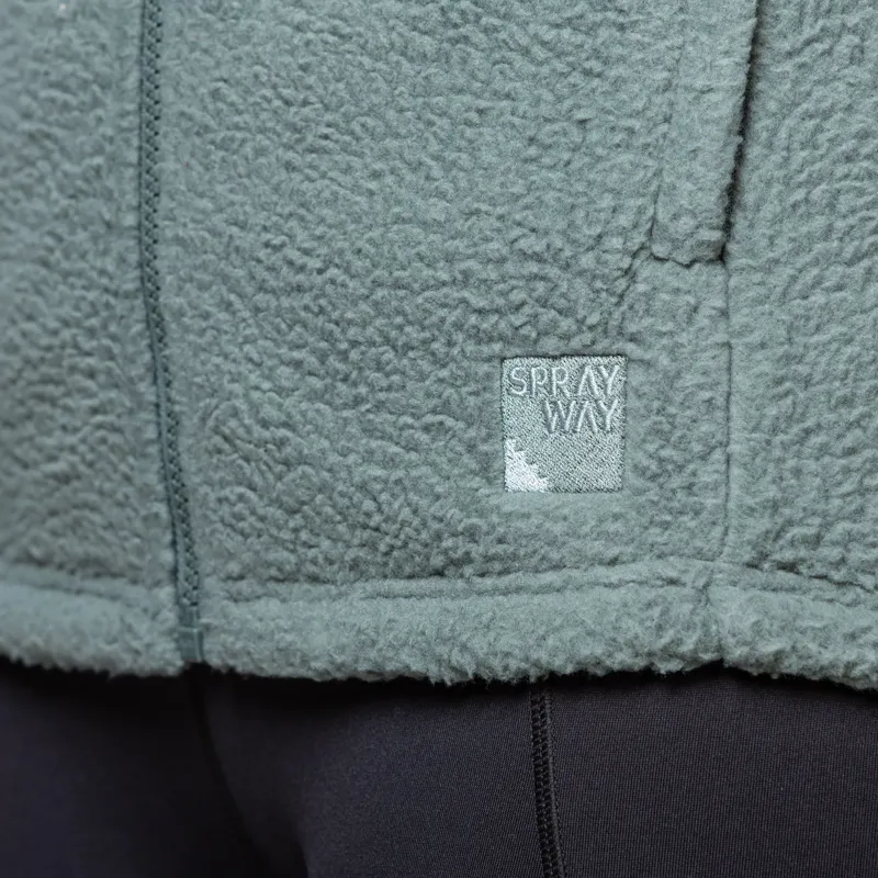 Sprayway Aber Fleece Jacket Womens in Balsam Green-7