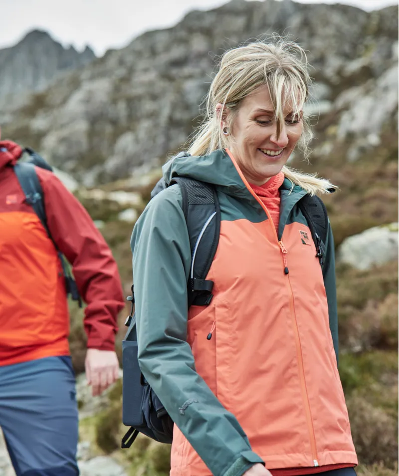 Sprayway Sawel Gore-Tex Waterproof Jacket Womens in Emberglow/Bonsai-3