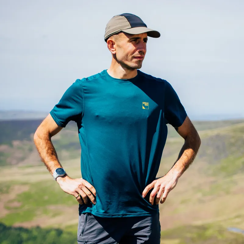 Sprayway Trail Tee Mens in Dark Sea-8