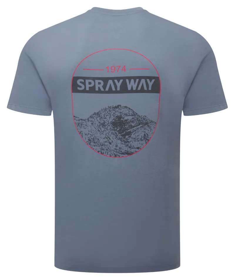 Sprayway Clip Tee Mens in Flint Stone-1