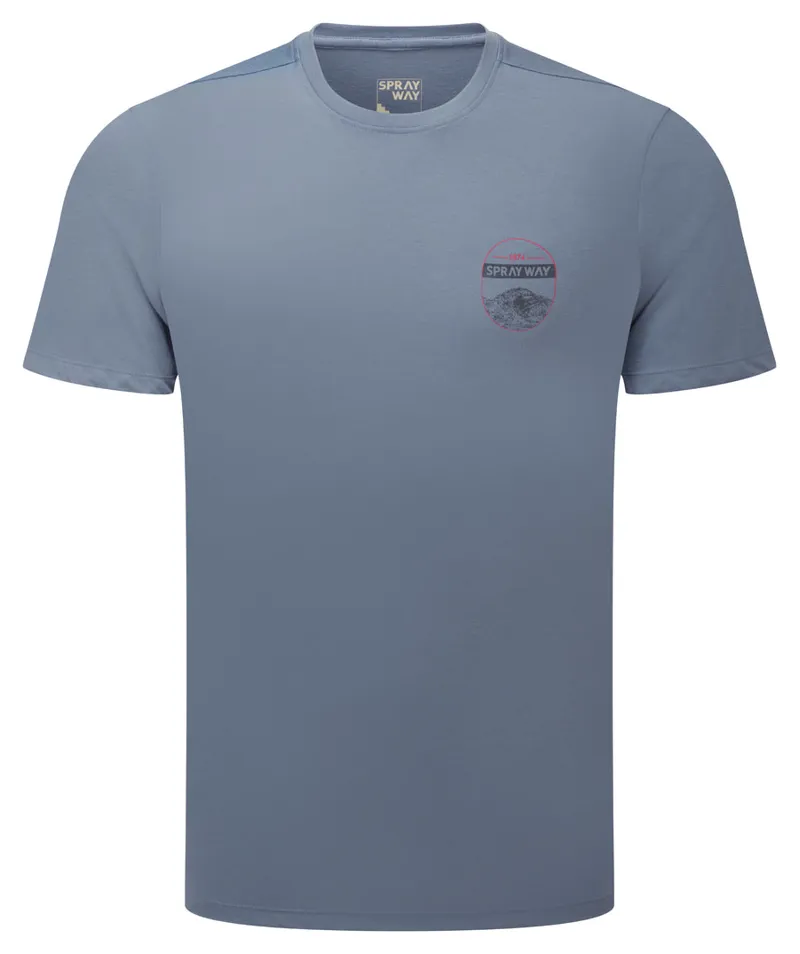 Sprayway Clip Tee Mens in Flint Stone
