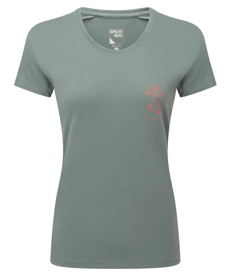 Sprayway Anther Tee Womens in Balsam Green
