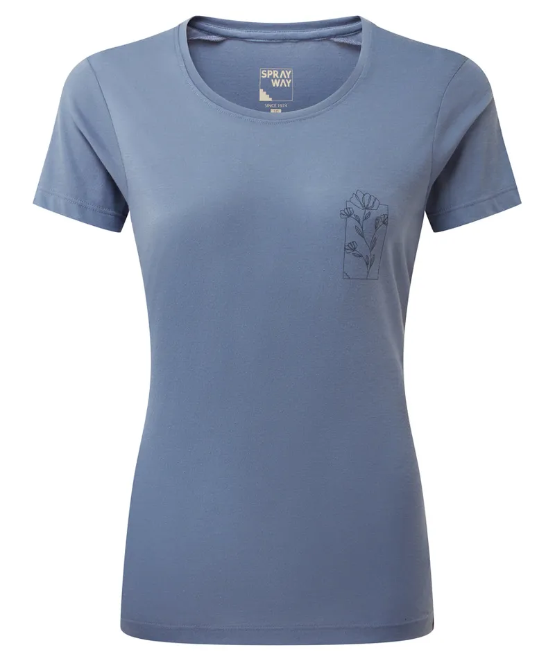 Sprayway Anther Tee Womens in Flint Stone
