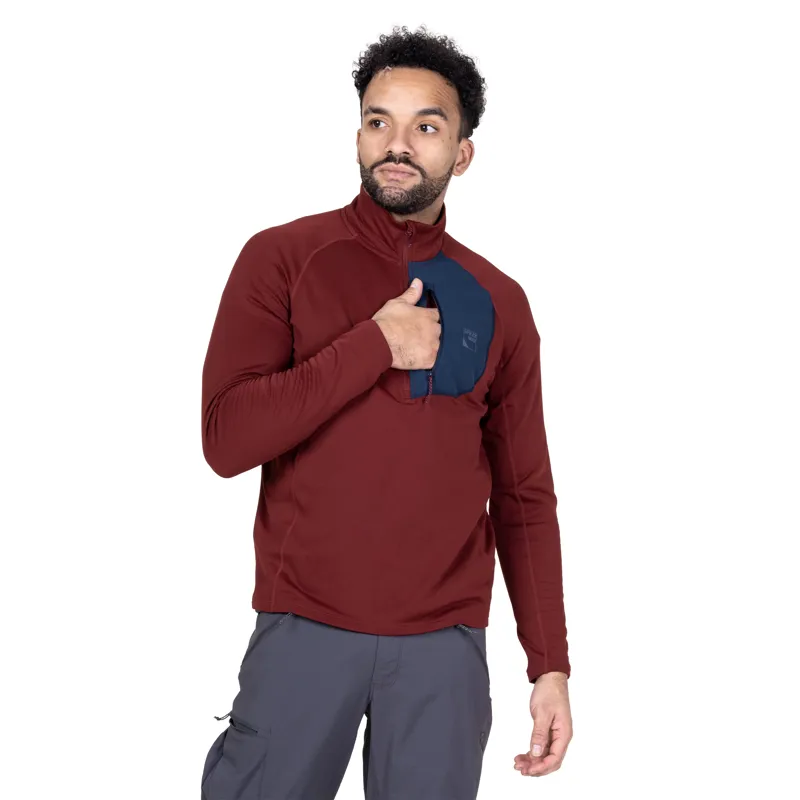 Sprayway Tarn Half-Zip Mens in Garnet-4