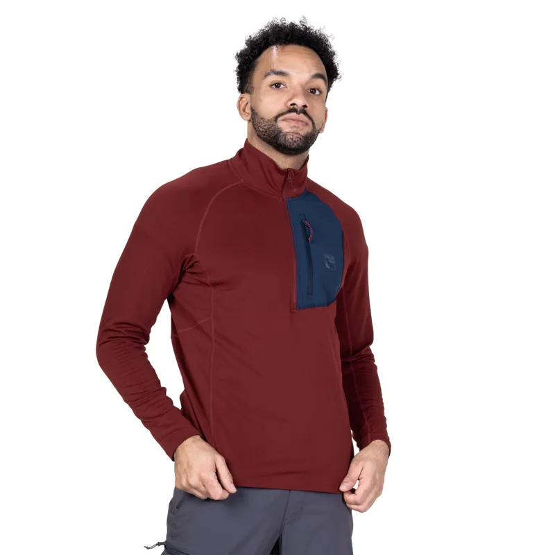 Sprayway Tarn Half-Zip Mens in Garnet-5