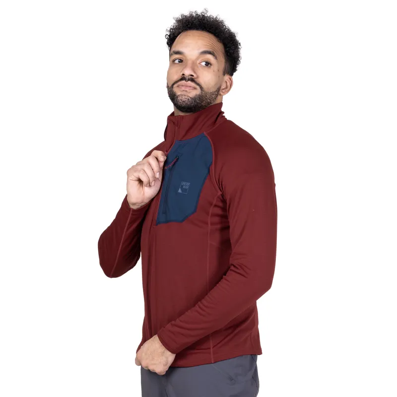 Sprayway Tarn Half-Zip Mens in Garnet-3