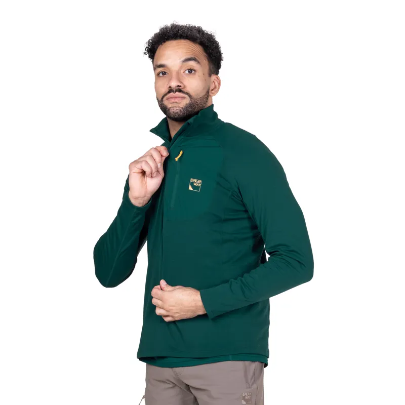 Sprayway Tarn Half-Zip Mens in Dark Sea-5