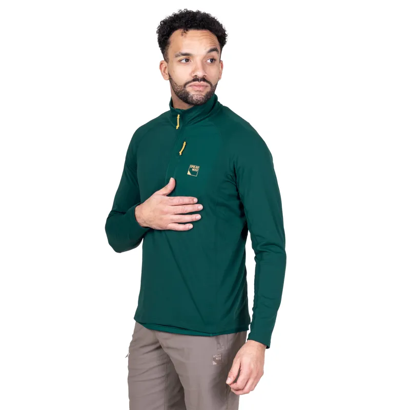 Sprayway Tarn Half-Zip Mens in Dark Sea-3