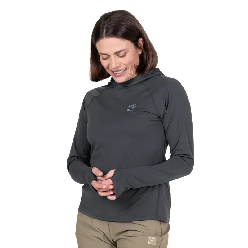 Sprayway High Trail Hoody Womens in Deep Coral-3