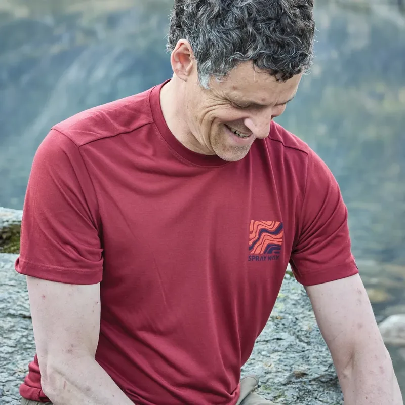 Sprayway Contour Tee Men's in Sumac-2