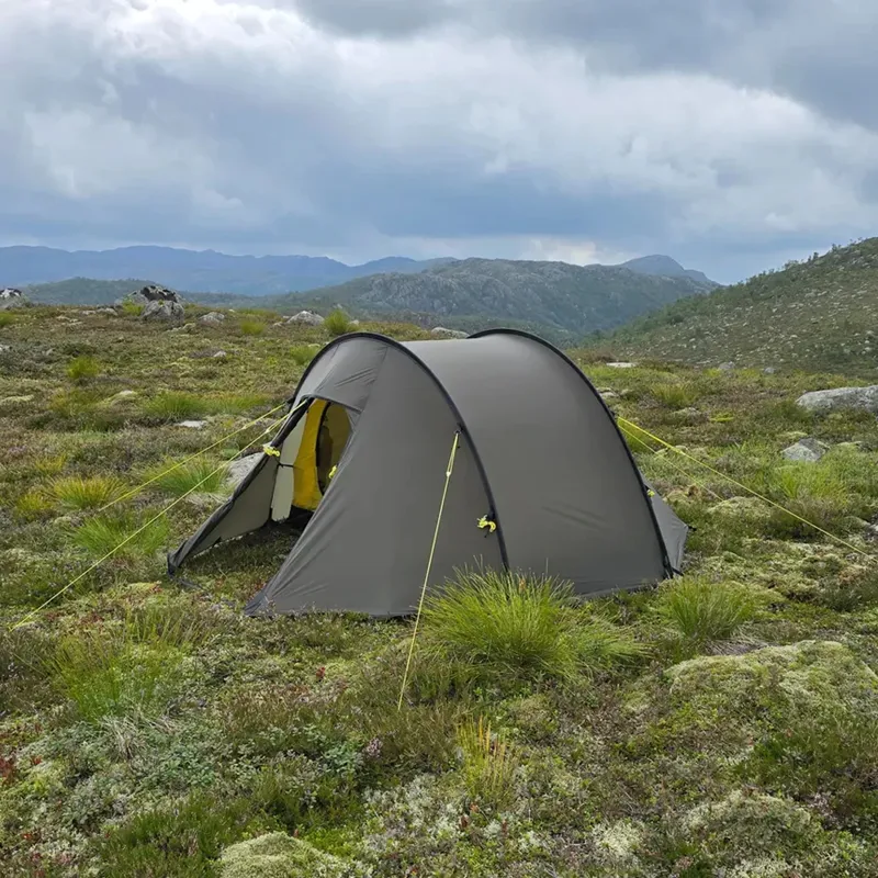 Nortent Ly 1 Silnylon 3S Tent with Footprint in Army Green