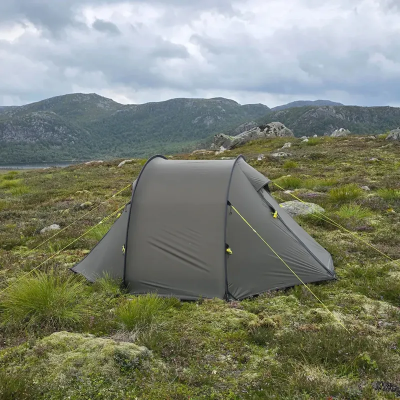Nortent Ly 1 Silnylon 3S Tent with Footprint in Army Green-1