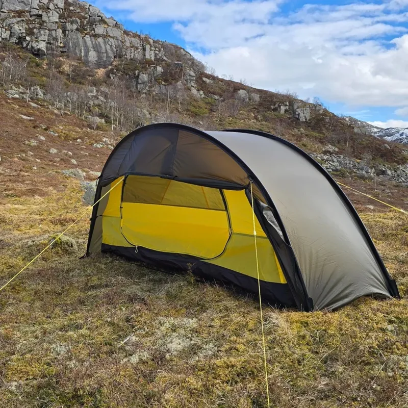 Nortent Ly 1 Silnylon 3S Tent with Footprint in Army Green-5