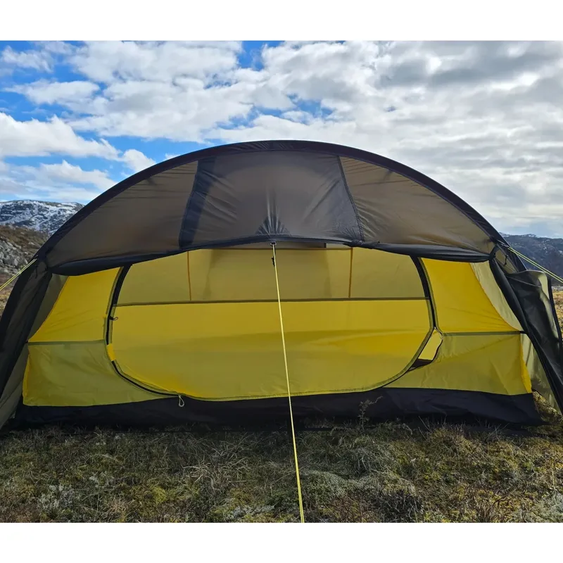 Nortent Ly 1 Silnylon 3S Tent with Footprint in Army Green-6