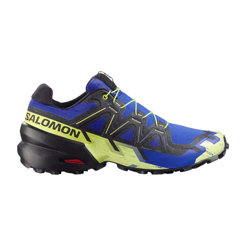 Salomon Speedcross 6 Trail Running Shoe Mens in Bluing/Black/Acid Lime