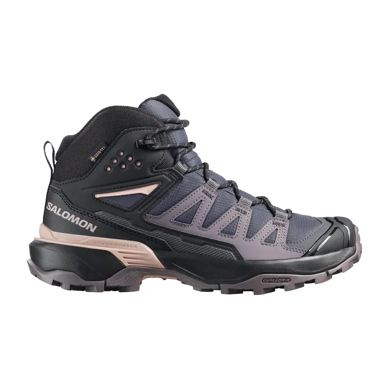 Salomon X Ultra 360 Mid GTX Womens in Nine Iron/Excalibur/Shadow Gray