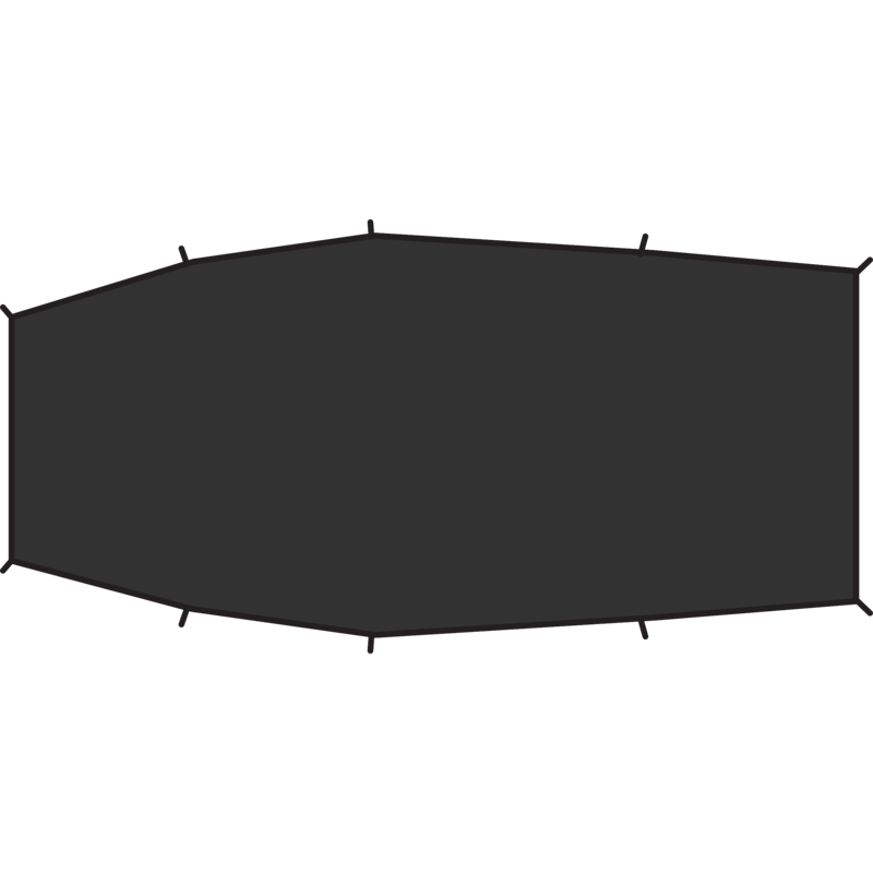 Fjallraven Shape 3 Footprint in Black