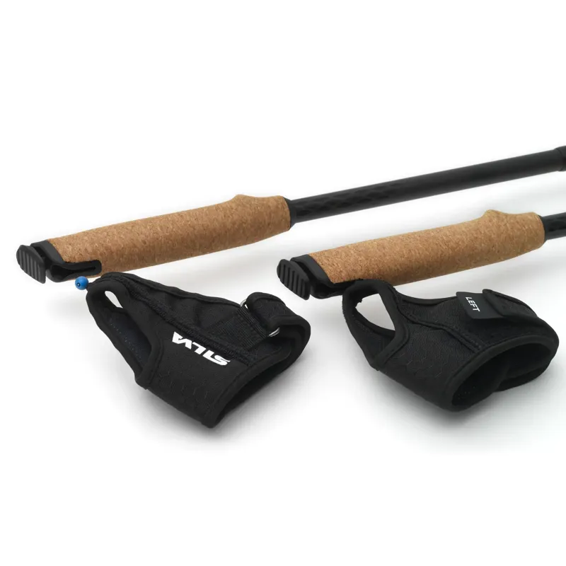 Silva Carbon Z Adjustable Running Poles 120-140cm in Black-3