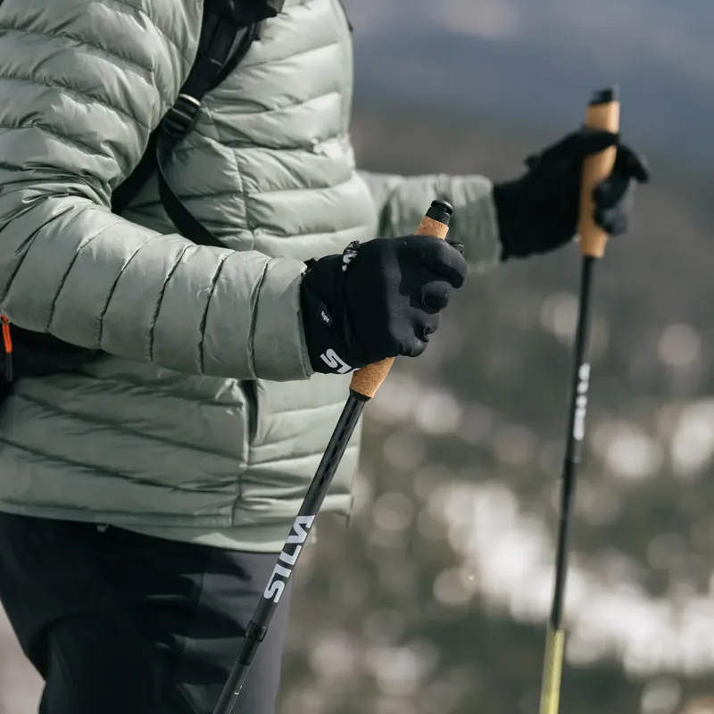 Silva Running Poles Carbon Z Fixed 130cm in Black-7