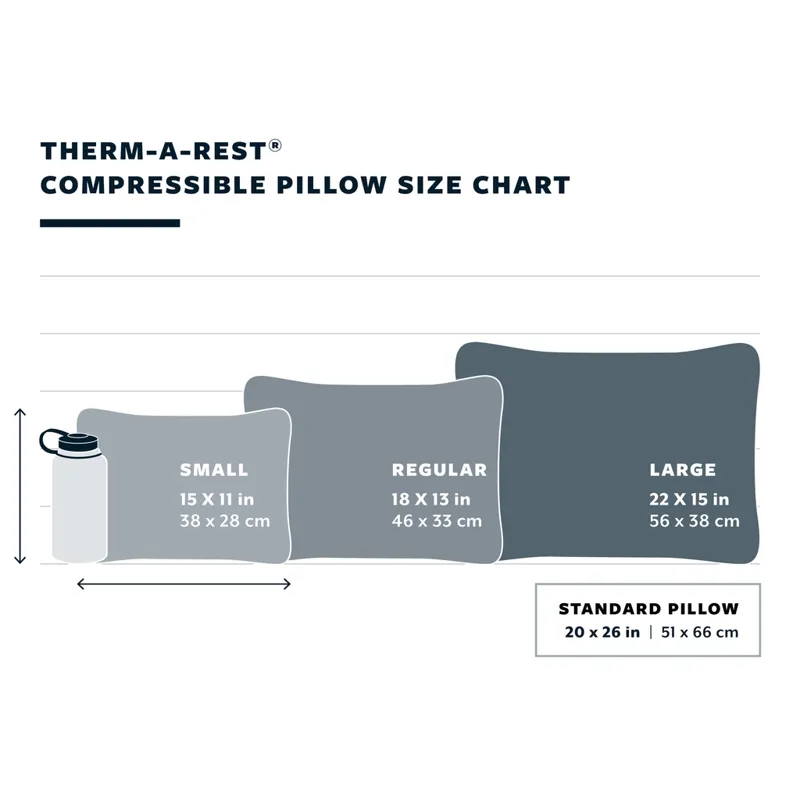 Thermarest Compressible Pillow Cinch Regular in Woodland Print-3